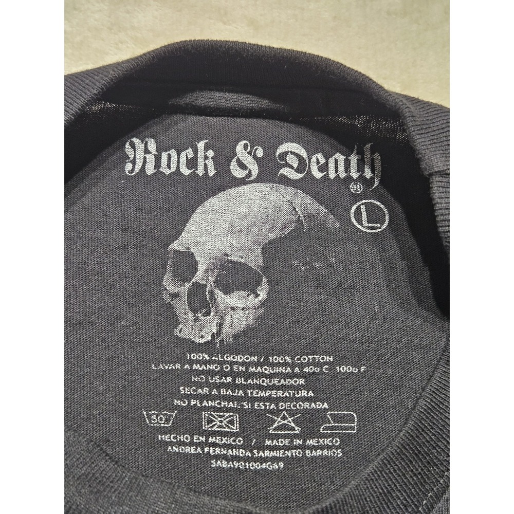 Nirvana Nevermind T Shirt Mens Black Rock & Death Embroidered Logo‎ L Band Tee - Picture 3 of 7